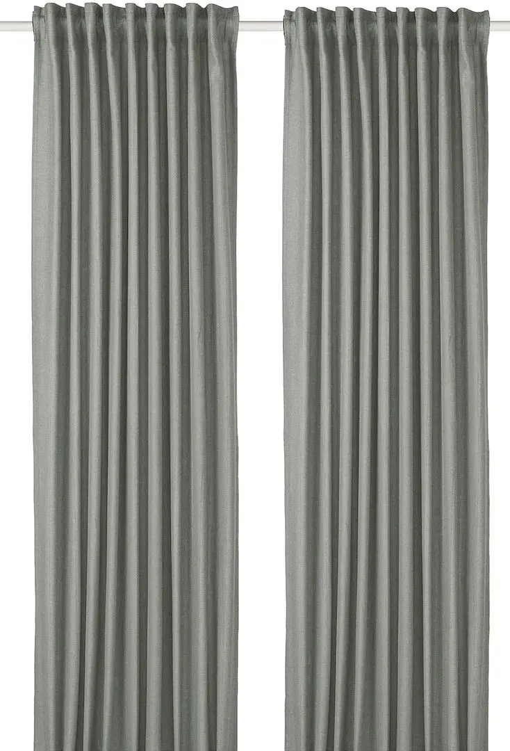 Draperii semiopace Ikea Tibast 145x250 (Verde inchis)