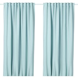 Затемняющие шторы Ikea Vilborg 145x250 (Белый/Бирюзовый) Thumb