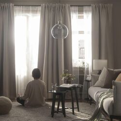 Draperii semiopace Ikea Vilborg 145x250 (Bej) Thumb