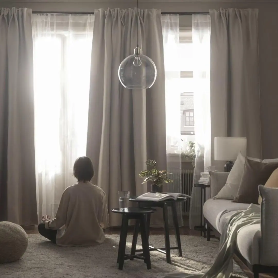 Draperii semiopace Ikea Vilborg 145x250 (Bej)