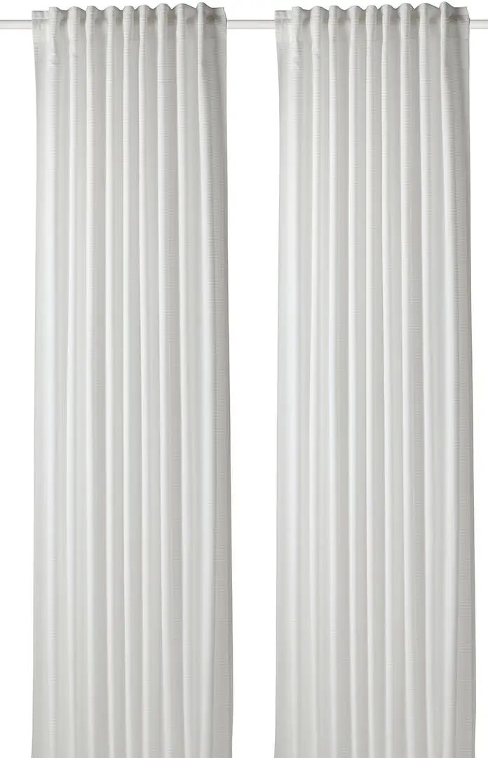 Draperie fonoabsorbantă Ikea Gunnlaug 145x250 (Alb)