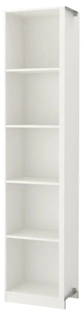 Дополнительный угловой модуль Ikea Pax 4 полки 53x35x236 (Белый)