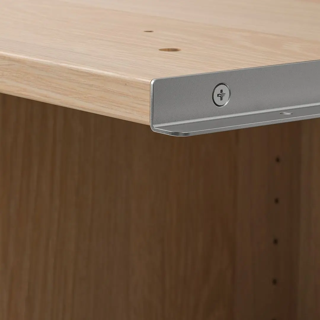 Дополнительный угловой модуль Ikea Pax 4 полки 53x58x201 (Под Дуб Беленый) - 2