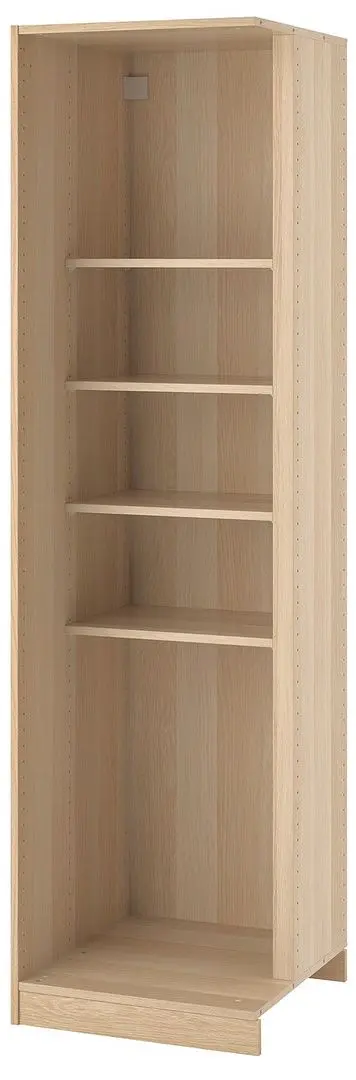 Дополнительный угловой модуль Ikea Pax 4 полки 53x58x201 (Под Дуб Беленый)