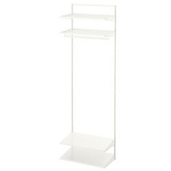 Sistem depozitare Ikea Boaxel 1 sectiune/2 polite pentru incaltaminte 62x40x201 (Alb)