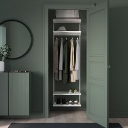 Система хранения Ikea Boaxel 1 секция/2 обувные полки 62x40x201 (Белый) Thumb