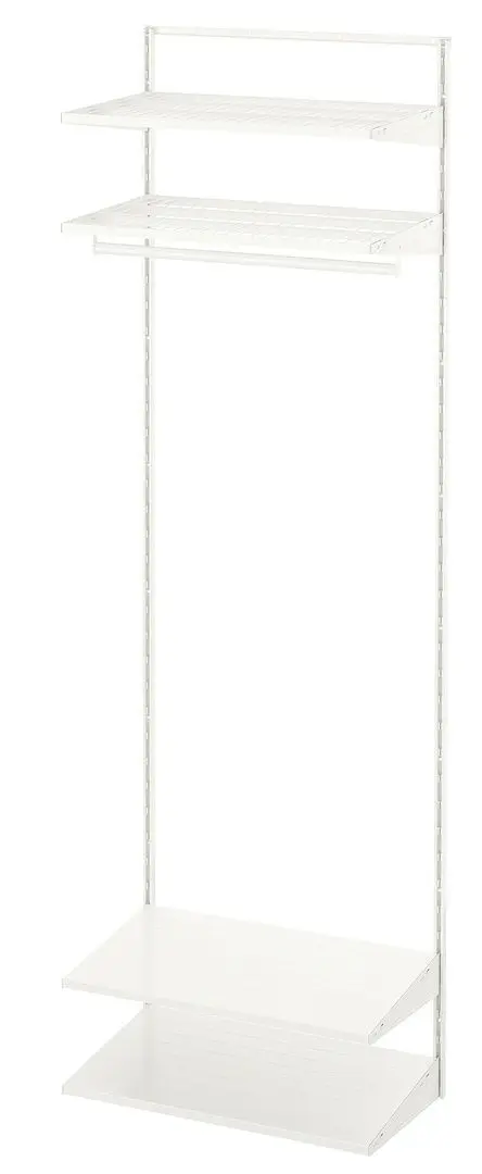 Система хранения Ikea Boaxel 1 секция/2 обувные полки 62x40x201 (Белый)