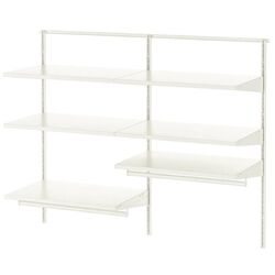 Sistem depozitare Ikea Boaxel 2 sectiuni 125x40x101 (Alb)