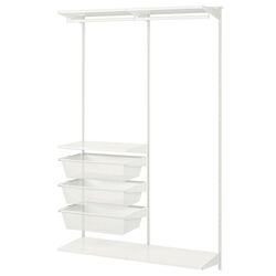 Sistem depozitare Ikea Boaxel 2 sectiuni Left 125x40x201 (Alb)