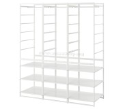 Sistem modular Ikea Jonaxel сadru/bara umerase/polite 148x51x173 (Alb)