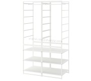 Sistem modular Ikea Jonaxel cu bara umerase 99x51x173 (Alb)