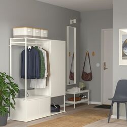 Antreu Ikea Platsa 3 usi 140x42x161 (Alb/Fonnes Alb) Thumb