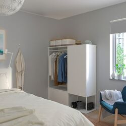 Antreu Ikea Platsa 3 usi 140x42x161 (Alb/Fonnes Alb) Thumb