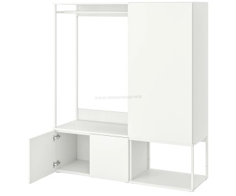 Antreu Ikea Platsa 3 usi 140x42x161 (Alb/Fonnes Alb)