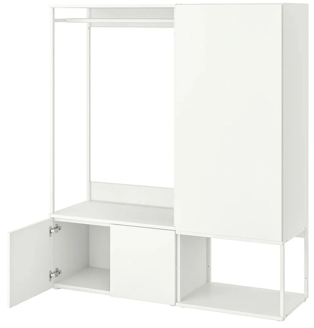 Antreu Ikea Platsa 3 usi 140x42x161 (Alb/Fonnes Alb)