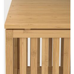 Dulap deschis Ikea Nordkisa usa glisanta 120x123 cm (Bambus) Thumb