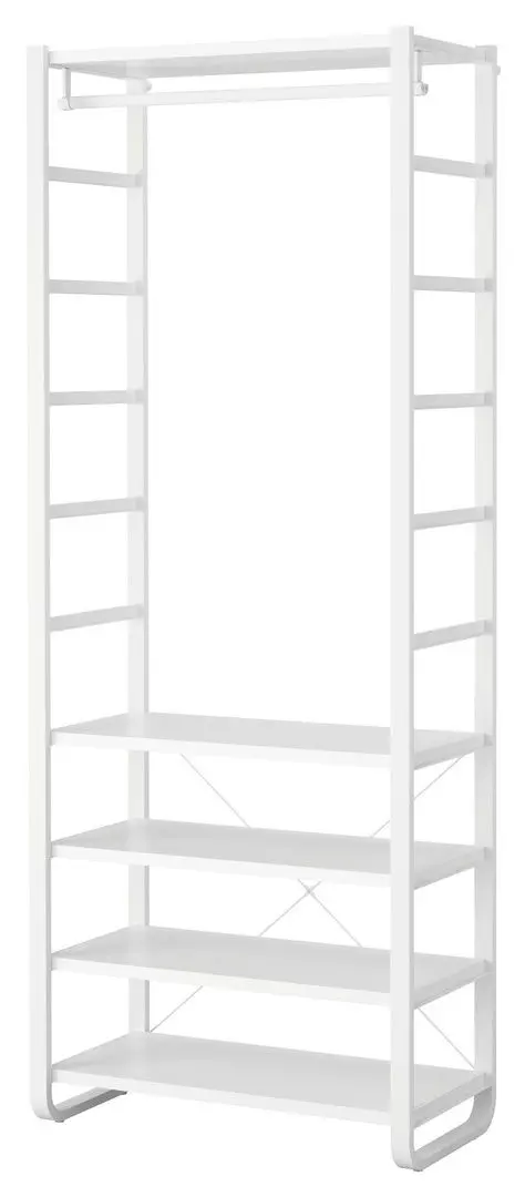 Sistem depozitare Ikea Elvarli 1 sectiune 84x40x216 (Alb)