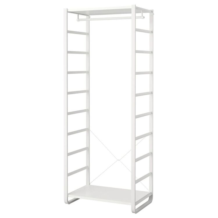 Вешалка Ikea Elvarli 1 секция 84x55x216 (Белый)