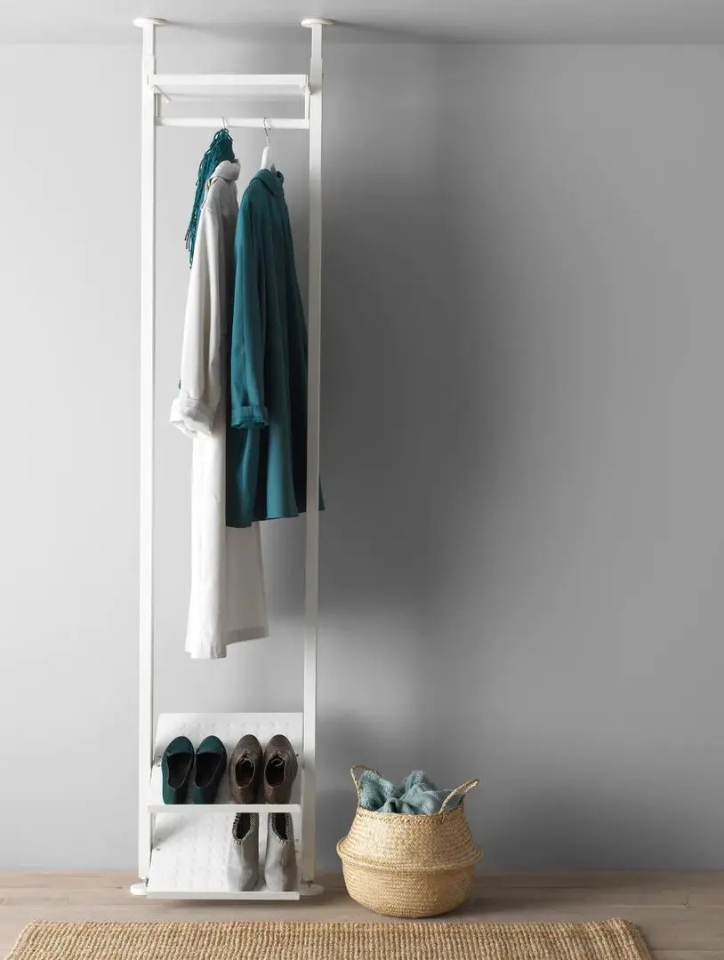 Sistem depozitare Ikea Elvarli 1 sectiune/raft superior 52x36x222-350 (Alb)