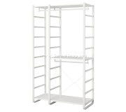 Sistem depozitare Ikea Elvarli 2 sectiuni 125x55x216 (Alb)