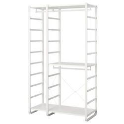 Sistem depozitare Ikea Elvarli 2 sectiuni 125x55x216 (Alb)