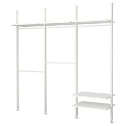 Sistem depozitare Ikea Elvarli 3 sectiuni 258x51x222-350 (Alb)