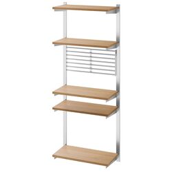 Sistem depozitare suspendata Ikea Kungsfors 5 polite/gratar (Inox/Frasin)