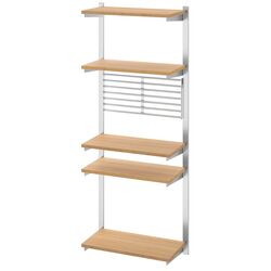 Sistem depozitare suspendata Ikea Kungsfors polita/gratar (Inox/Bambus)