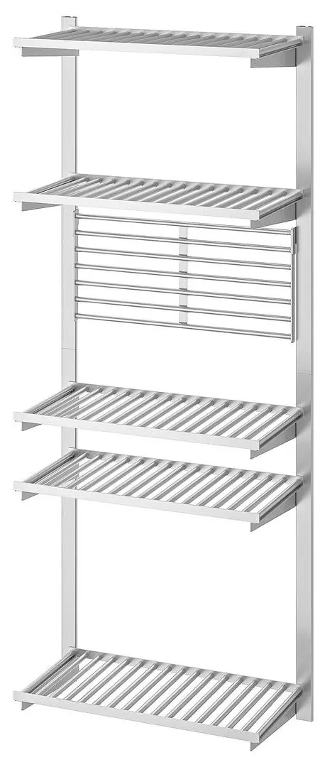 Sistem depozitare suspendata Ikea Kungsfors polita/gratar (Inox)