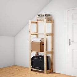 Etajera Ikea Albert 64x28x159 (Lemn) Thumb