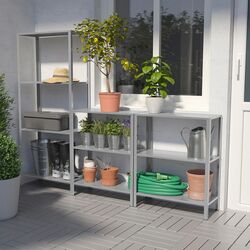 Etajera Ikea Hyllis interior/exterior 180x27x74-140 (Inox) Thumb