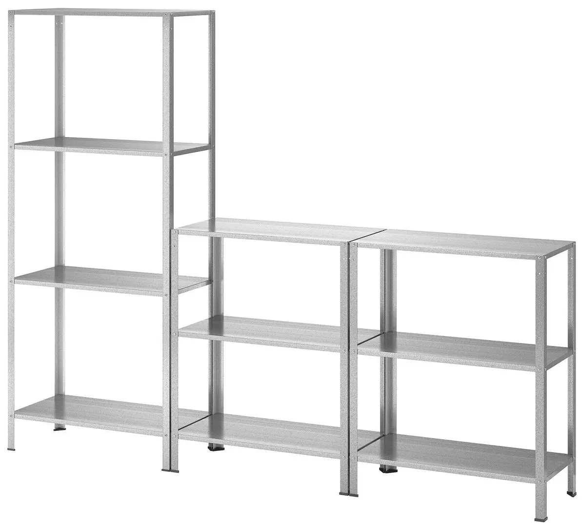 Etajera Ikea Hyllis interior/exterior 180x27x74-140 (Inox)