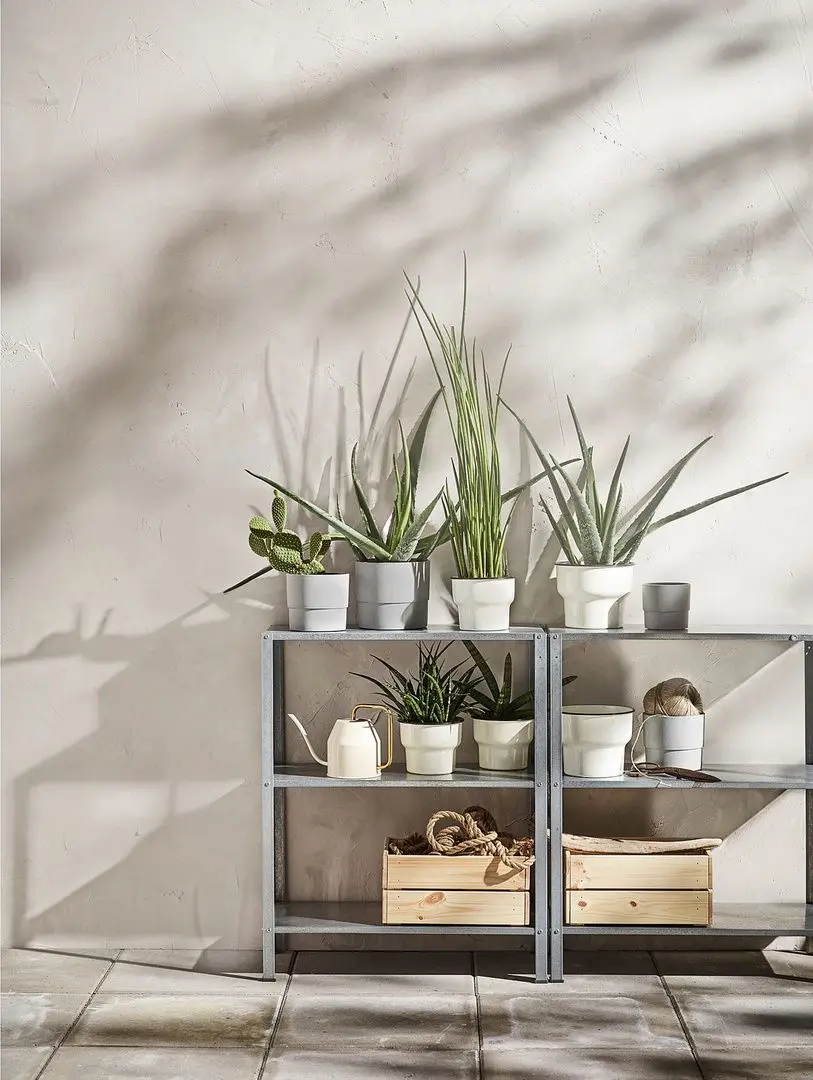 Etajera Ikea Hyllis interior/exterior 60x27x74 (Inox)