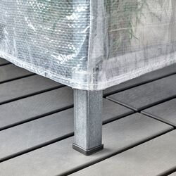 Стеллаж с чехлом Ikea Hyllis 60x27x140 (Нержавеющая Сталь) Thumb