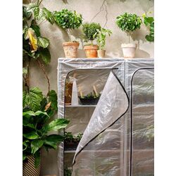 Стеллаж с чехлом Ikea Hyllis 60x27x140 (Нержавеющая Сталь) Thumb