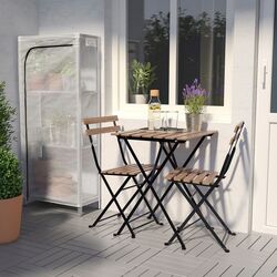 Стеллаж с чехлом Ikea Hyllis 60x27x140 (Нержавеющая Сталь) Thumb