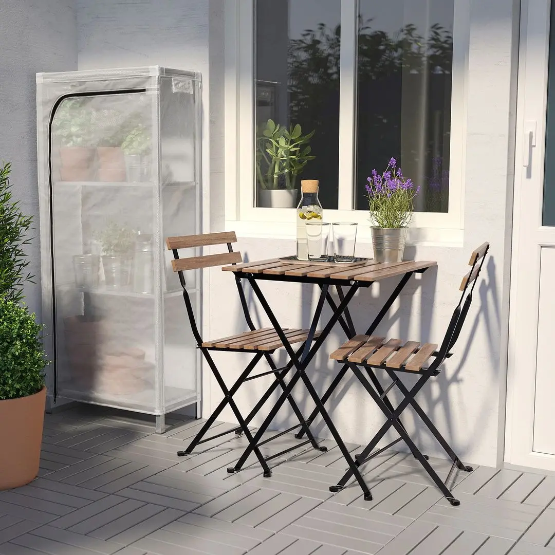 Стеллаж с чехлом Ikea Hyllis 60x27x140 (Нержавеющая Сталь) - 8