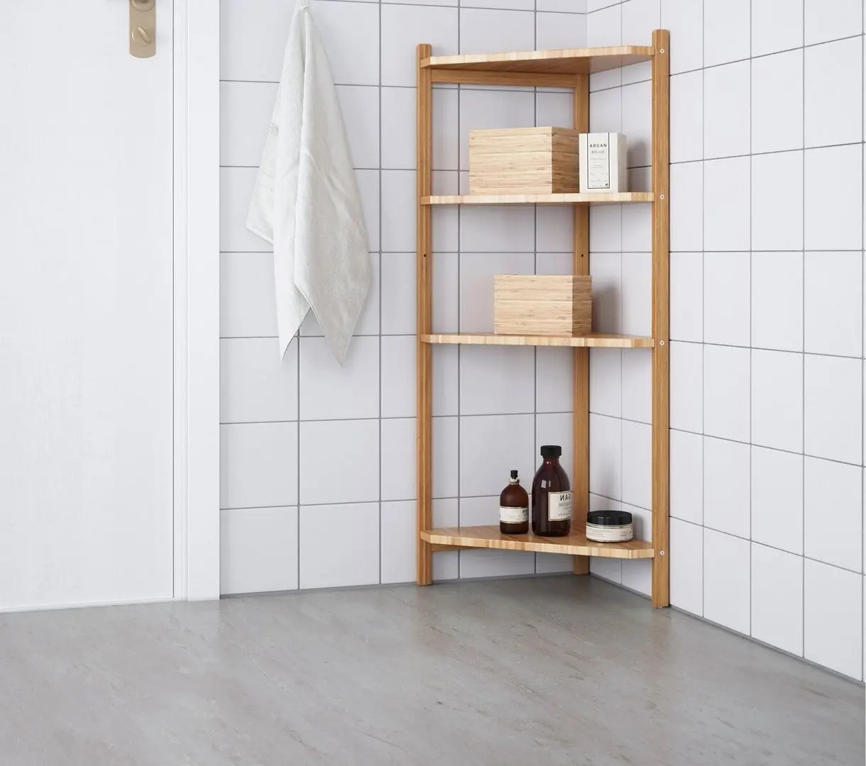 Etajeră colţ Ikea Ragrund 34x99 (Bambus)