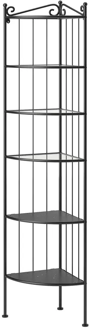 Стеллаж угловой Ikea Ronnskar (Черный)
