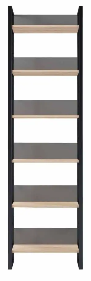 Стеллаж DP Urban 60 с перилами (Black/Sonoma Oak)