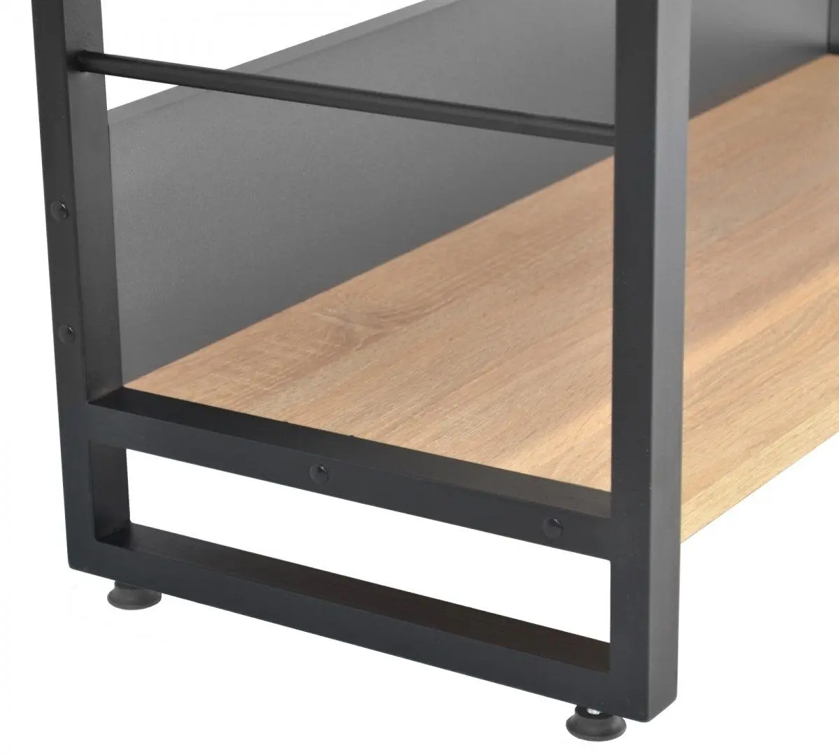 Стеллаж DP Urban 60 с перилами (Black/Sonoma Oak)