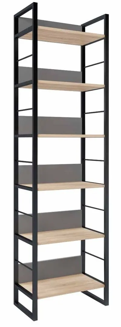 Стеллаж DP Urban 60 с перилами (Black/Sonoma Oak)