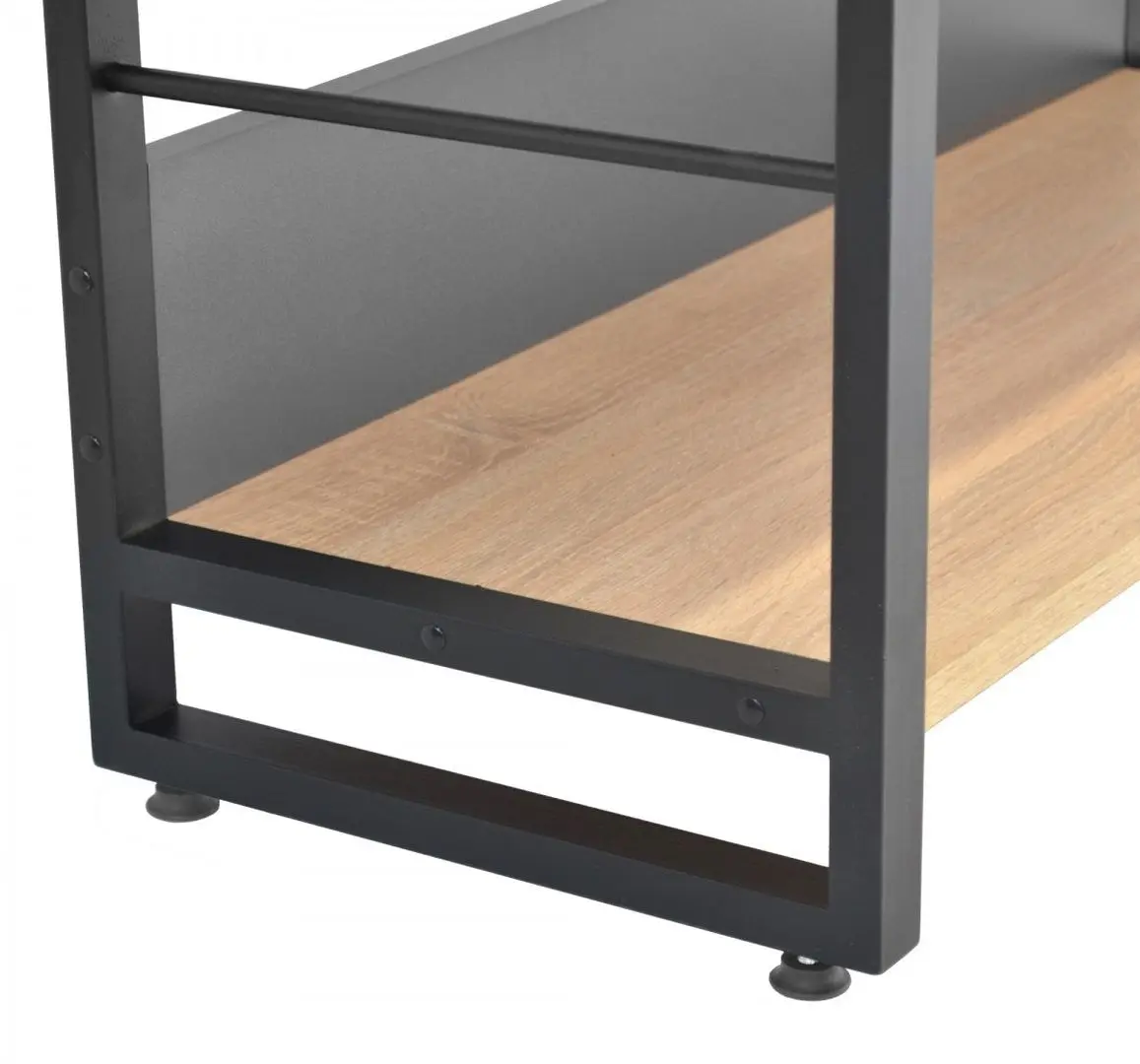 Etajera DP Urban 90 cu bare (Black/Sonoma Oak)