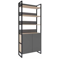 Etajera DP Urban 90 cu tumba (Black/Sonoma Oak)