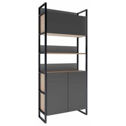 Etajera DP Urban 90 tumba/dulap (Black/Sonoma Oak)