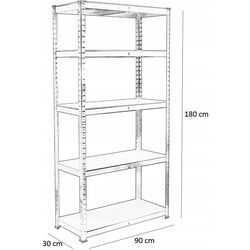 Набор стеллажей GardenLine GWI0885 (Silver/Brown) Thumb