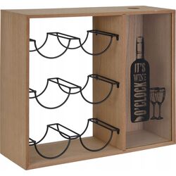 Подставка для бутылок H&S 6btl 40x35x15 (Wood)