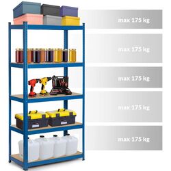 Etajera Humberg 180x90x30cm (Blue) Thumb