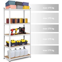 Etajera Humberg 180x90x30cm (White) Thumb