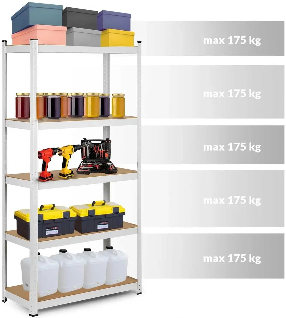 Etajera Humberg 180x90x30cm (White)